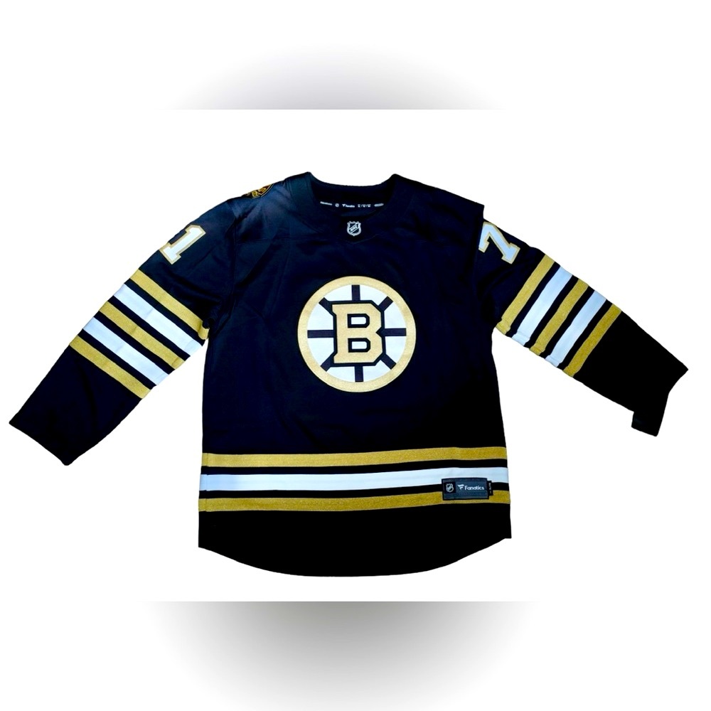 NWT Boston Bruins Taylor Hall Men’s Black 100th Anniversary Breakaway Jersey XL